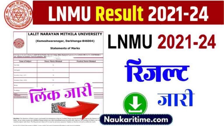 Lnmu Part Result Lnmu