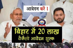 Bihar Vacancy : बिहार में 20 लाख वैकेंसी निकली ,बिना परीक्षा डायरेक्ट भर्ती जाने विस्तार से ।