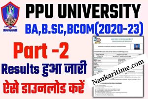 Patliputra University Part 2 Result 2022