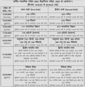 Bihar Board 10th Exam Time Table 2023 300x119 1