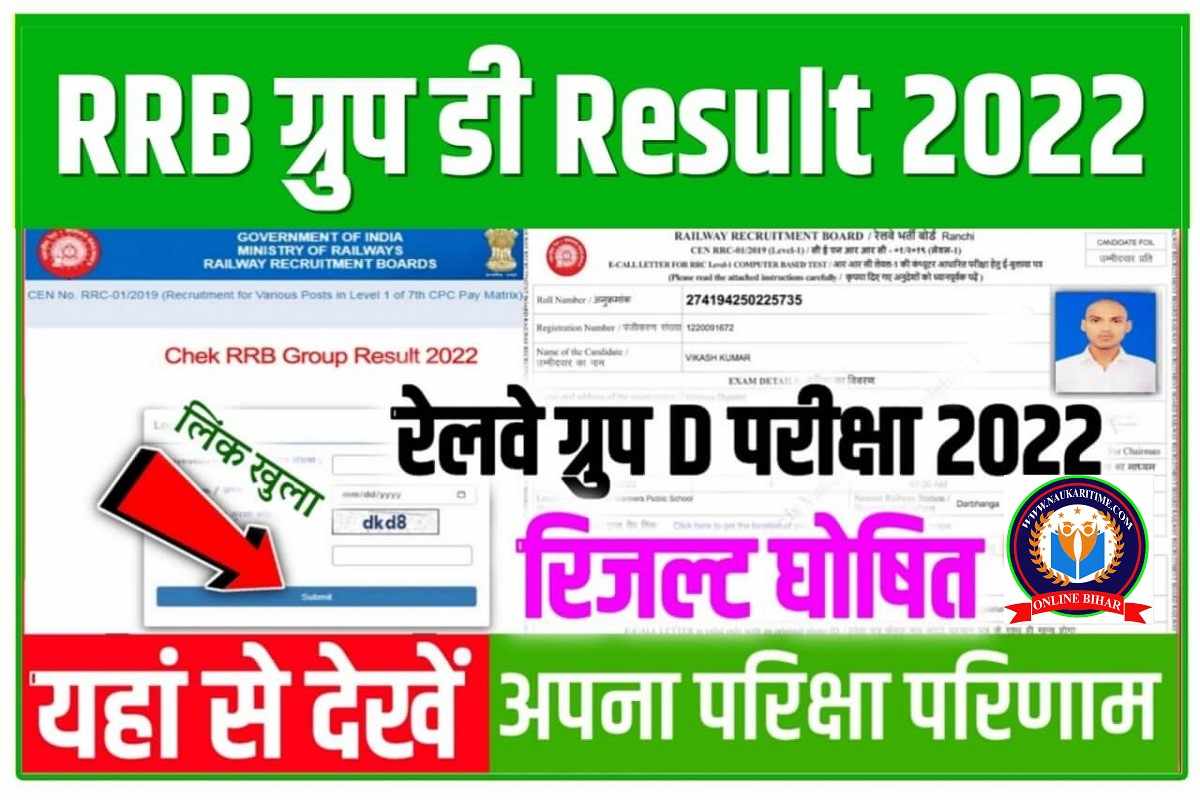 RRB Group D Results 2022 Live Check