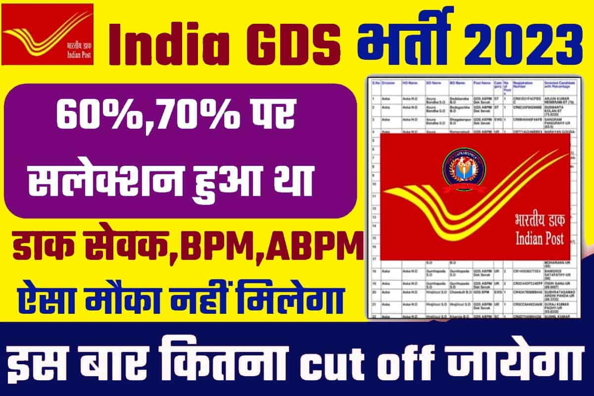 India Post GDS Cut Off 2023