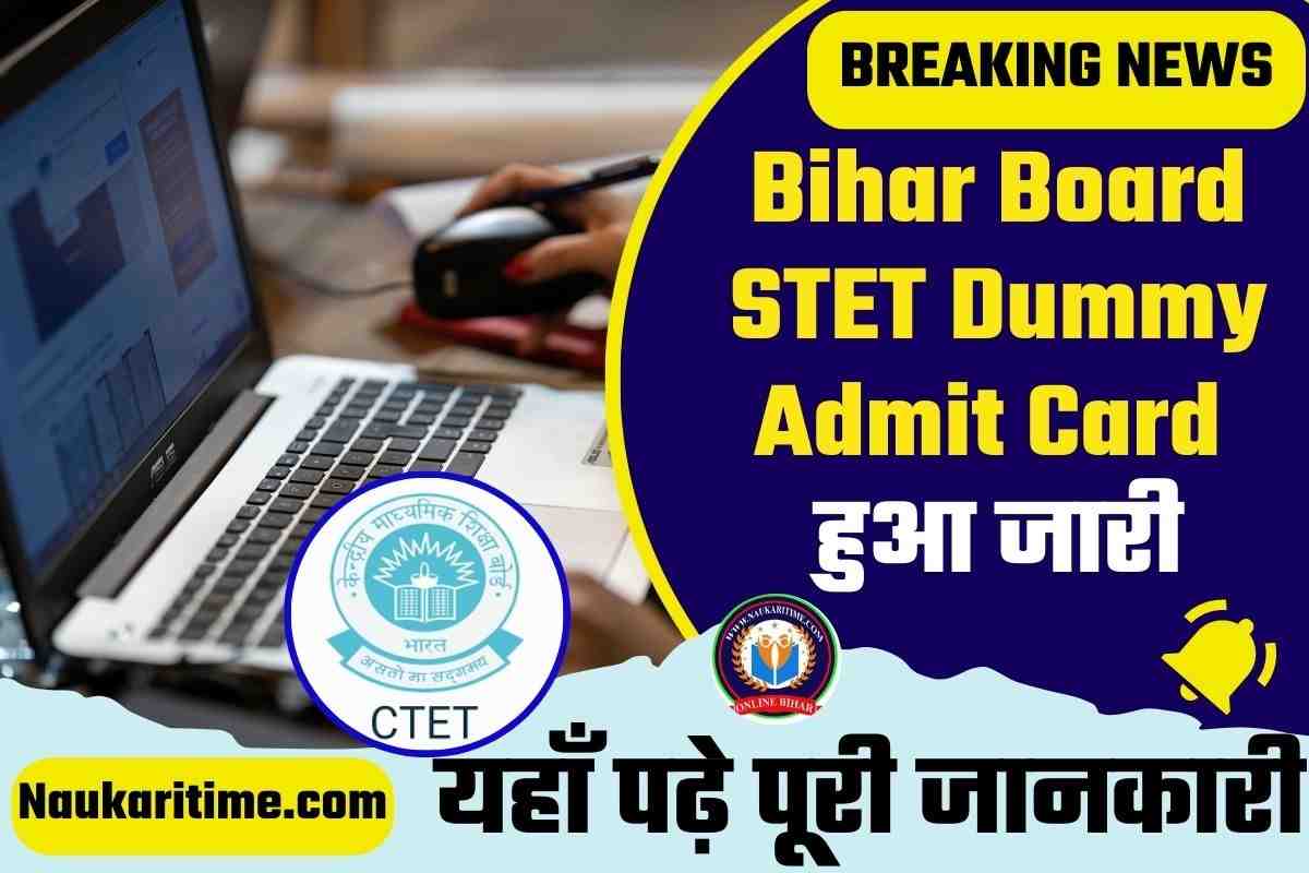 Bihar Board STET Dummy Admit Card
