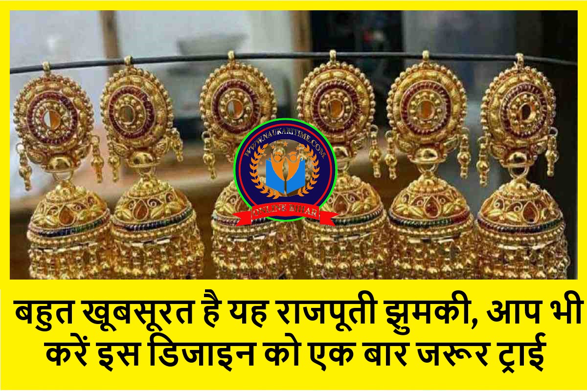 Gold Rajputi Jhumke
