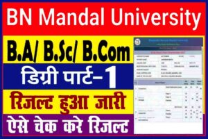 BNMU Part 1 Result 2023