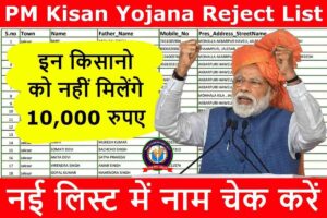 PM Kisan Yojana Reject List