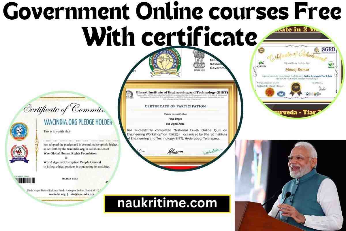 Government Free Online Courses With Certificates