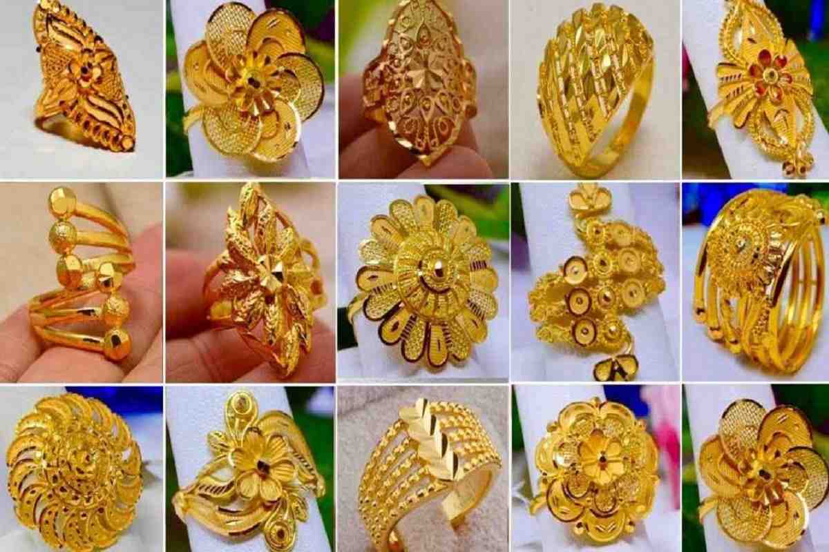 Pure gold ring designe