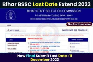 Bihar BSSC Last Date Extended