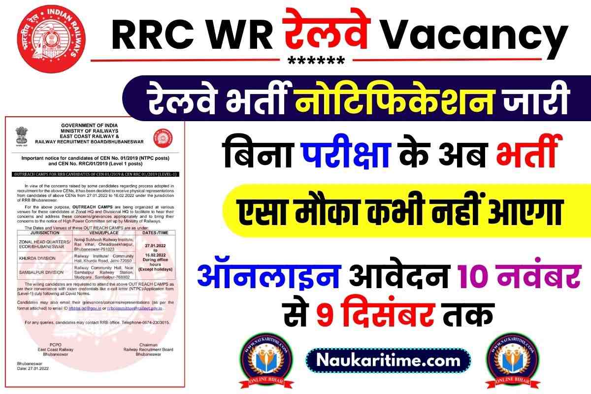 RRC WR Railway Vacancy
