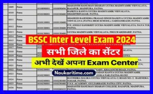 BSSC Inter Level Exam Center PDF