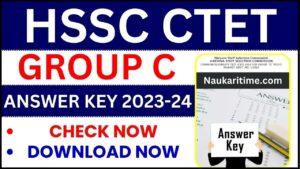 HSSC CET Answer Key 2023-24