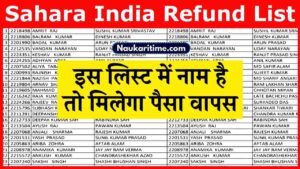 Sahara India Refund List 2024