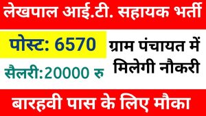 Bihar Lekhapal IT Sahayak Vacancy 2024