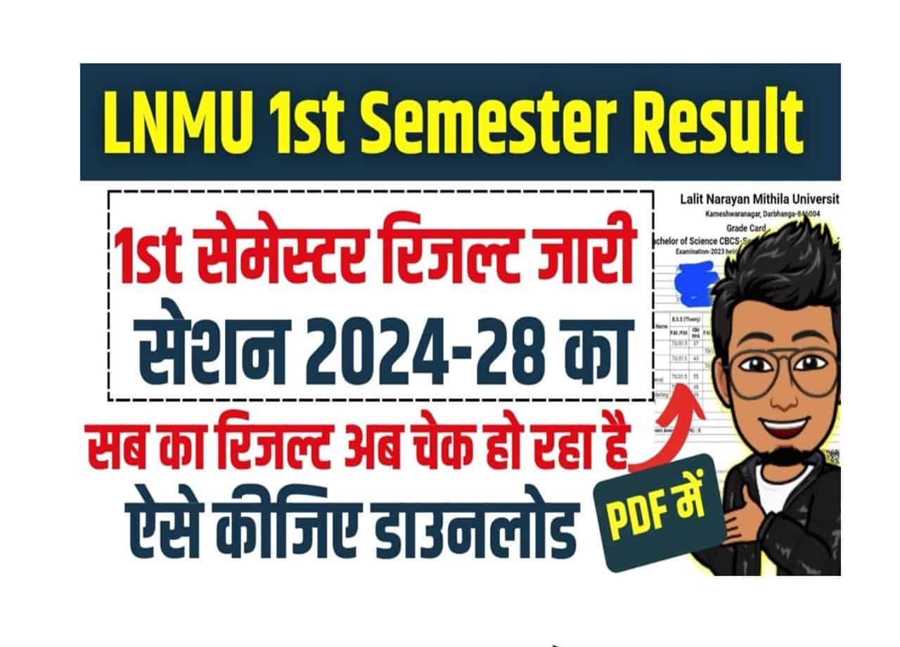 fgjjkjk min 1 LNMU UG 1st Semester Result 2024-28