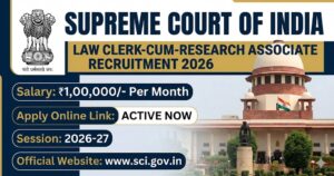 Supreme Court Law Clerk Vacancy 2026 Out